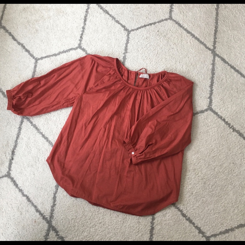 Everlane Ruched Blouse